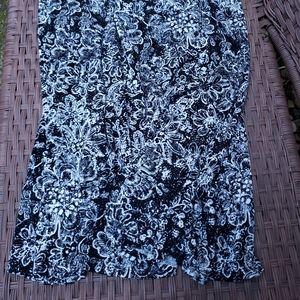 Christopher & Banks Black & white Skirt